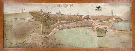 OG Raum 3 Glanzst&uuml;cke Stadtansicht Friedberg 1565