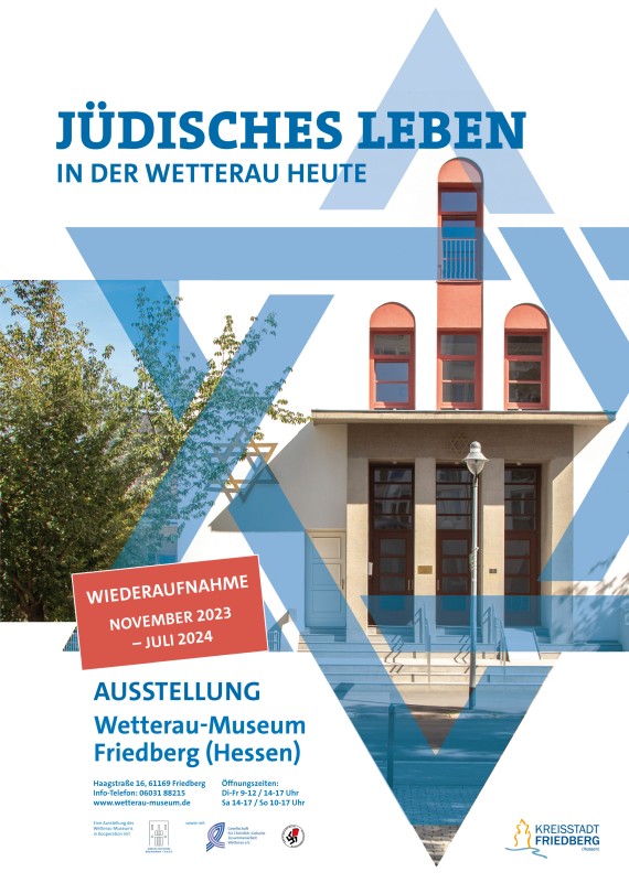 Plakat "J&uuml;disches leben in der Wetterau heute" Wiederaufnahme 2023/24